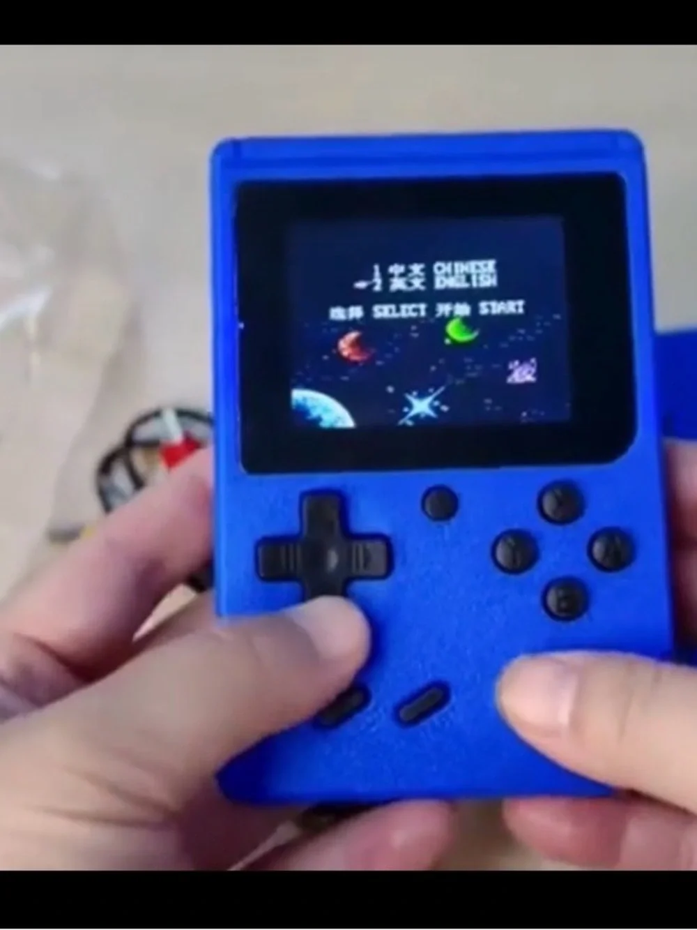 BLUE!!! Handheld Retro Game Console NOT RED NOT PINK Over 400 Preinstalled Games